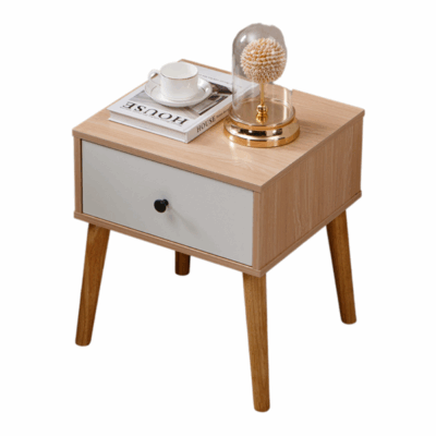 Charlie Light Brown Single Drawer Nightstand