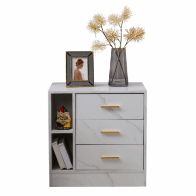 Deric 3-Drawer Nightstand